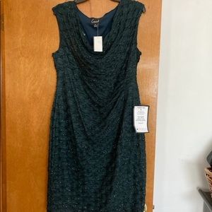 Green glittery dress